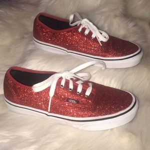 Sparkle red vans